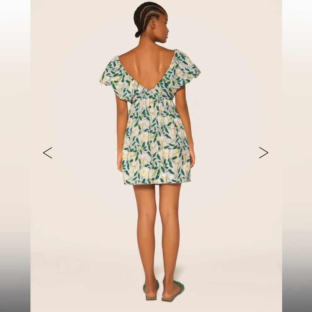 Agua by Agua Bendita Dos Gardenias Celeste Mini Dress 9665 - Picture 2 of 8